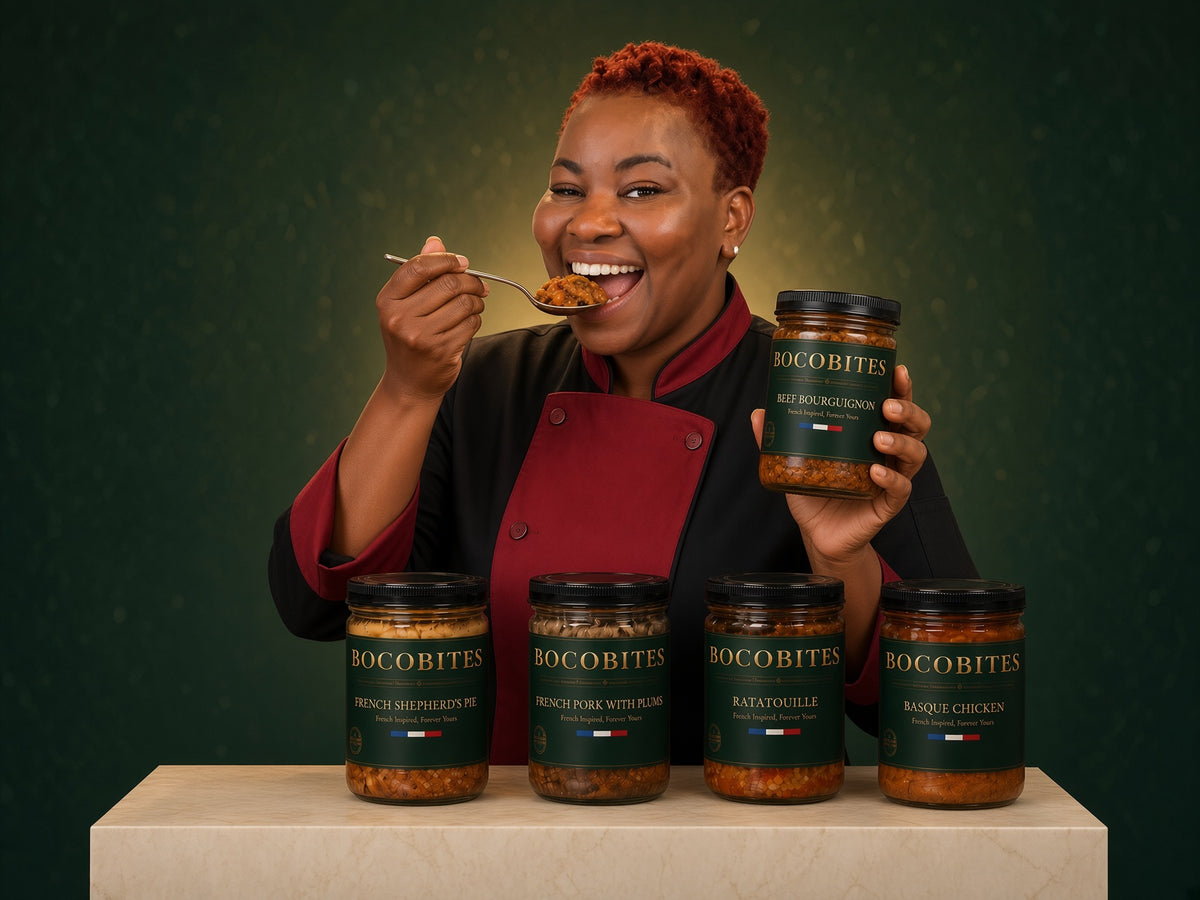 BOCOBITES French dinner served from reusable glass jars