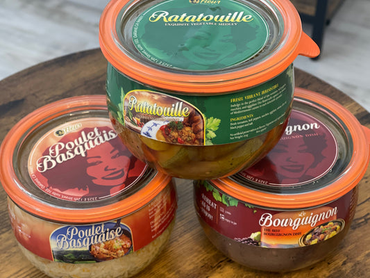 Ratatouille, Chicken basque , Beef Bourguignon