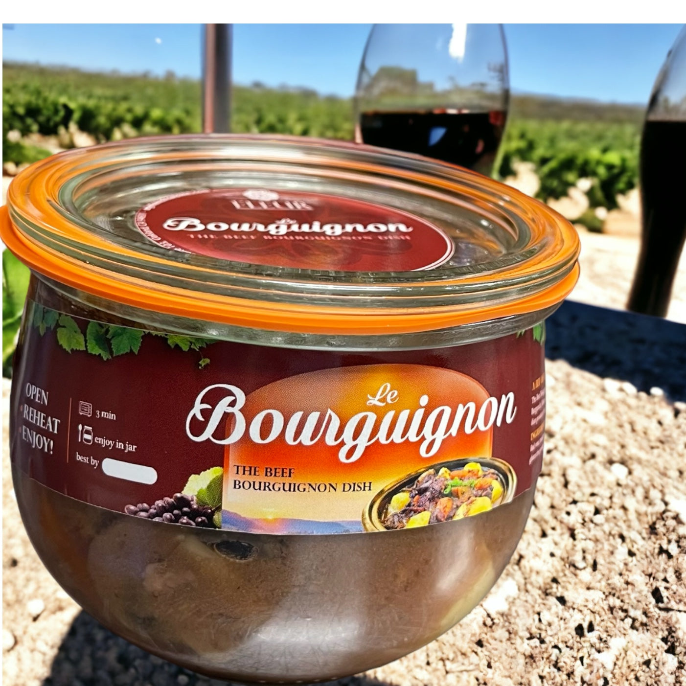 Bœuf Bourguignon – Red Wine Beef Stew (400g)