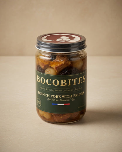 Jar of Bocobites French Pork with Prunes 