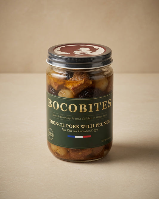 Jar of Bocobites French Pork with Prunes 