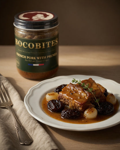 French Pork with Prunes | BOCOBITES® French Gourmet Meal
